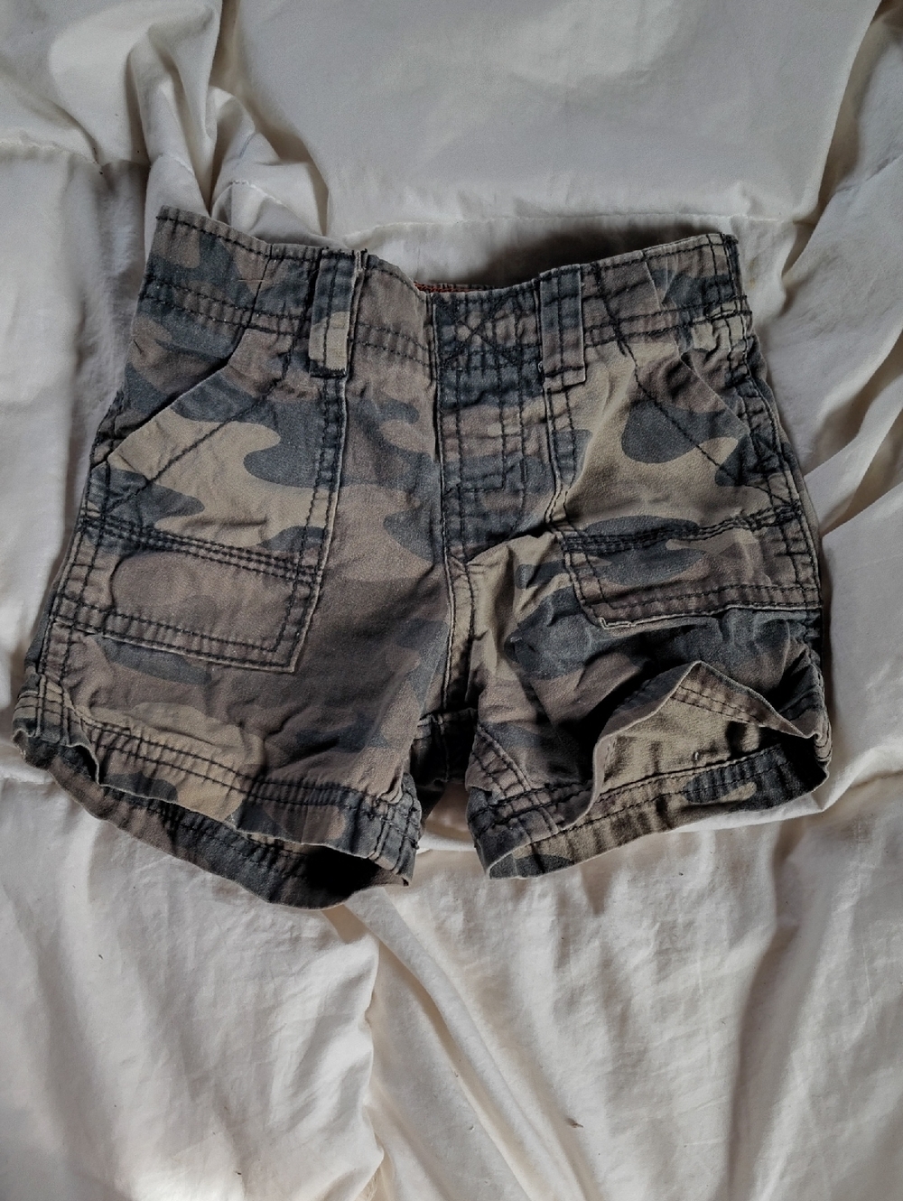 Carter's Camo Cargo Shorts - Taupe & Gray